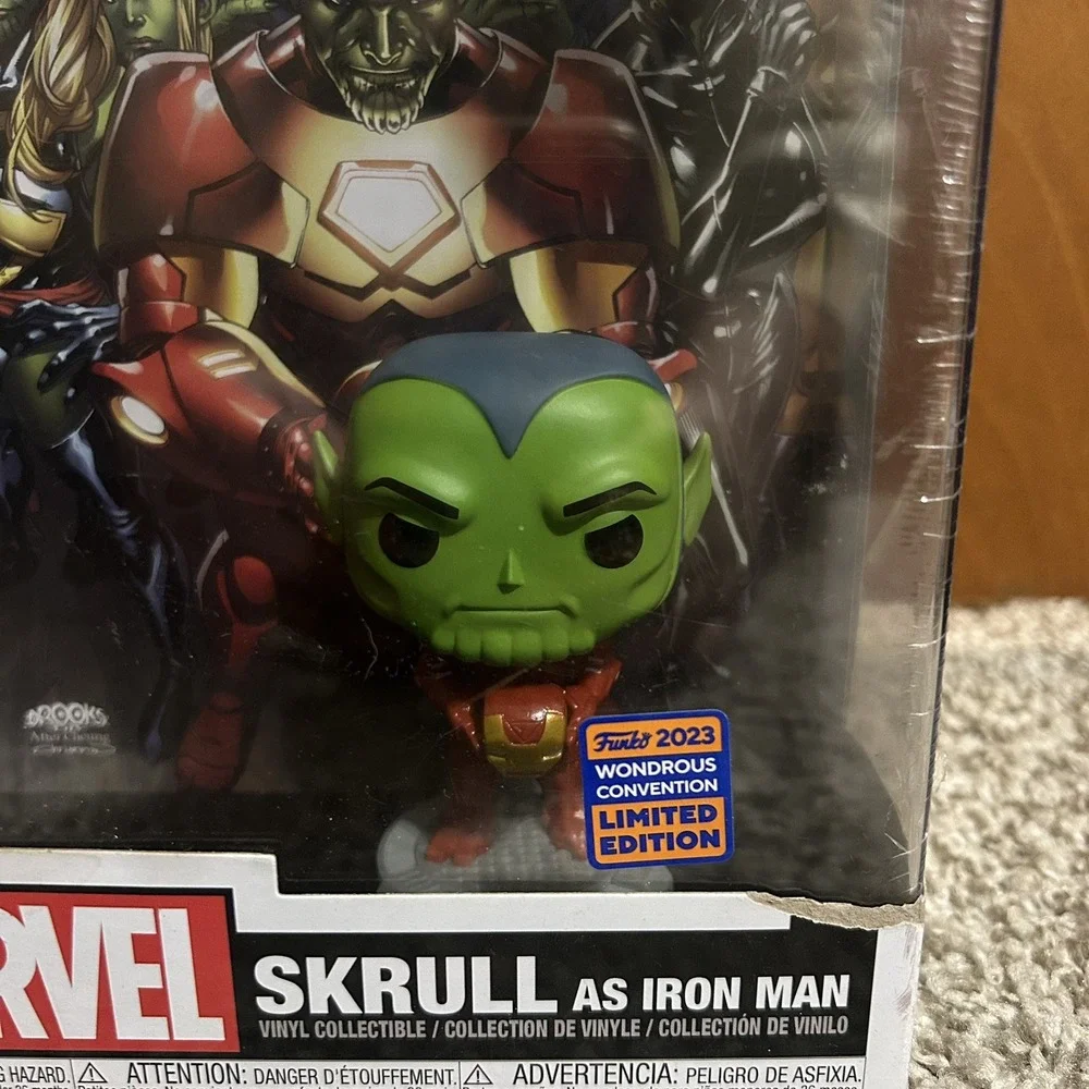 NEW Funko Pop! Comic Book Cover hard case: Marvel - Skrull As‎ Iron Man #16
